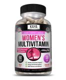 Kaya Naturals Women's Multivitamin Overall Healthy Antioxidant and Immune Support Vitamins A D C E Biotin Folic Acid & Multi-Mineral Increase Energy & Metabolism Vitamin Supplement 60 Count - Buy Online on GoSupps.com