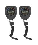 Buy 2-Pack Multifunctional Digital Stopwatch Timer with LCD & Compass - Ideal for Running & Sports Training | International Shipping Available - Buy Online on GoSupps.com