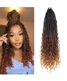 Ainimiu 22 Inch Goddess Box Braids Crochet Hair Bohomian Crochet Box Braids Curly Ends 8 Pack Crochet Braids Synthetic Braiding Hair Extension Black 22 Inch(Pack of 8) 1B/33/30 - Buy Online on GoSupps.com