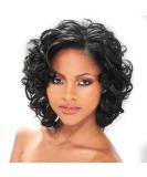 Short Curly Wigs for Black Women Side Part Short Black Hair Wigs Natural Looking Synthetic Fiber Wig Afro Big Curly Wigs - Buy Online on GoSupps.com