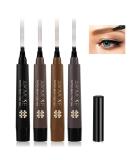 Foxtsport Microblading Eyebrow Pencil Set - Waterproof Ink Gel Tinting with 4 Tips for Natural All-Day Brows | International Shipping - Buy Online on GoSupps.com