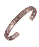 Jeracol Copper Magnetic Bracelet for Woman Men 99.9% Solid Copper Magnetic Bangle Jewelry with 6 Magnets(3500 Guass) for Valentine's Day Gift Adjustable Size Brazaletes&Gift Box Copper-plum - Buy Online on GoSupps.com