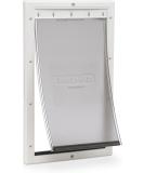 PetSafe Plastic Pet Door for Dogs and Cats, Paintable Frame, Durable, Flexible Tinted Flap, Available in Small, Medium, Large, X-Large, Pets Up to 220 lb, Easy DIY Install, Security Cover Included - Buy Online on GoSupps.com