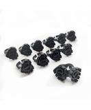 Black Heart Shaped Glue Rings for Eyelash Extensions - 100PCS Disposable (Black) | Best Quality & International Shipping - Buy Online on GoSupps.com
