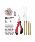 Microring Extensions Set - Pliers Needle & 200 Gray Blonde Nano Rings | International Shipping - Buy Online on GoSupps.com