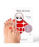 Original Miss Sophie Pedi Wraps | Too Hot for You Pedicure | 27 Ultra-Thin Nail Polish Strips for Natural Acrylic Gel & Shellac Nails - International Shipping Available! - Buy Online on GoSupps.com