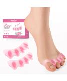 Welnove Toe Separators Spacers - Rose Extract Toe Spreaders & Straighteners for Women & Men - 4 Pack for Walking Running & Yoga - Buy Online on GoSupps.com