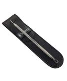 Lancet for Facial Milia & Whitehead Extraction Tool | Double Ended Angled Circle Loop & Sharp Needle | Dermatologist Recommended | Synthetic Leather Storage - Buy Online on GoSupps.com