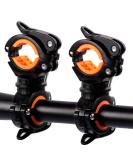 Bicycle Flashlight Mount - 2 Pack Bike Light Clamp for Secure & Easy Attachment | International Shipping Available - Buy Online on GoSupps.com