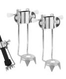 2pcs Ice Cane Tip Attachment Heavy Duty Metal Cane Tips for Snow Anti-Slip Crutch Ice Tips Spike Feet 5-Prong Replacement Cane Ice Grip Accessories for Walking Sticks Winter - Buy Online on GoSupps.com