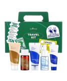 ISNTREE Skincare Travel Kit - Hypoallergenic Korean Cleanser Toner Serum Cream & Sunscreen | Shop Internationally - Buy Online on GoSupps.com
