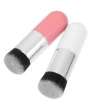 Uonlytech 2Pcs Foundation Brush Set - Professional Chubby Makeup Brushes for Liquid Cream & Powder - Travel-Friendly Applicators for Women - Buy Online on GoSupps.com