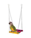 Pet Bird Parrot Parakeet Budgie Cockatiel Cage Hammock Swing Toy - Buy Online on GoSupps.com