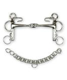 Shop High-Quality Pelham Full Stainless Steel Horse Bit - 13.5 cm Olive Short Poles | Durable & Practical Equestrian Gear - Buy Online on GoSupps.com
