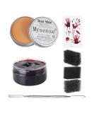 Mysense Scar Wax Kit 3.5oz for SFX Makeup - Halloween Special Effects Set with Spatula, Fake Blood, and Stipple Sponges - Buy Online on GoSupps.com