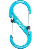 Nite Ize LSBA4-03-R6 S-Biner SlideLock Dual Locking Carabiner | Size #4 | Blue - Buy Online on GoSupps.com