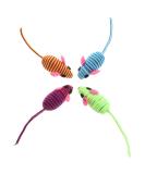 VILLCASE 12PCS Cat Toy Mouse-Elastic Rope Mouse Toy Cat Teaser Mouse Toy Creative Pet Cat Teeth Grinding Chew Toys for Small Medium Large Cat (Random Color) Assorted Color 12PCS 12X3.5cm - Buy Online on GoSupps.com
