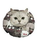 Mayumay Adjustable Waterproof Cat Collar | Elizabethan Neck Protection for Cats & Small Dogs | Wound Healing & Soft Borders (Large Gray) - Buy Online on GoSupps.com