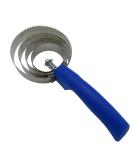 SecureFix Direct Spiral Curry Comb Horse (Brush Pets Equestrain Metal Grooming Shredding Blue) - Buy Online on GoSupps.com