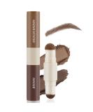 Boobeen Dual-Color Eyebrow Powder & Stamp - Waterproof Smudge-proof All-Day Wear | International Shipping - Buy Online on GoSupps.com