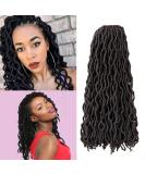 Shop Wigenius Faux Locs Wavy 18 - 6 Packs of Soft Synthetic Crochet Hair Extensions in Brown (4#) for Beautiful Goddess Gypsy Dreadlocks & Passion Twists - Buy Online on GoSupps.com