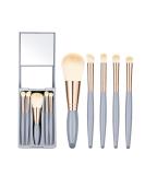 Travel Makeup Brush Set | Mini Eye Shadow Kits | Soft Brushed Professional Cosmetic Tools - Sky Blue - Buy Online on GoSupps.com