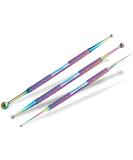 Set of 3 Acupressure Pens - Titanium Stainless Steel Massage & Acupuncture Point Finder | Quality Health Tools for Pain Relief - Buy Online on GoSupps.com