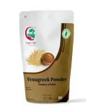 Organic Fenugreek Powder 8oz | Non GMO Trigonella Foenum-Graecum | Cooking & Hair Growth | Skin Nourishment Support - Buy Online on GoSupps.com