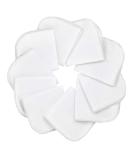 Mias 10 Baby Washcloths - Molton Flannel White Cotton - Non-Toxic Baby & Cosmetic Cloths - 24x24cm - Buy Online on GoSupps.com