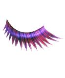 Eulenspiegel 000304 Pink/Purple Artificial Eyelashes & Adhesive - Perfect for Carnival & Themed Parties | 1 Pack - Buy Online on GoSupps.com
