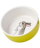 Nobby Rodent Ceramic Bowl Rabbit Green/White Diameter 11 cm x 4.5 cm Pack of 1 Green White - Buy Online on GoSupps.com
