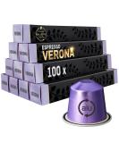 100 Organic Nespresso Compatible Pods - Espresso Verona 100 Count - Buy Online on GoSupps.com