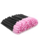 G2PLUS 100 PCS Disposable Silicone Eyelash Brushes - Black and Pink Mascara Wands for Lash Extensions | 100 Count Pack - Buy Online on GoSupps.com