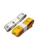 SumVibe 120 Inches Cloth Measuring Tape 2-Pack - Soft Sewing Tape Measure for Body Measurements - White Yellow - 300cm - Buy Online on GoSupps.com