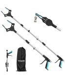 Reacher Grabber Tool Heavy Duty  2-Pack 44" & 34" Extra Long Foldable Grabbers for Elderly with Upgraded Rotating Anti-Slip Jaw & 2 Drawstring Bags  Sturdy Reaching Assist Tool for Trash Pick Up  Aid 44 Inch & 34 Inch - Buy Online on GoSupps.com