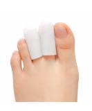 PrettSole Silicone Toe Protectors - 5 Pairs Soft Toe Caps for Corns, Calluses, Blisters | Toe Sleeves for Ingrown Toenail Relief | Reduce Friction | Ideal for Running, Walking | White - Buy Online on GoSupps.com