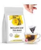 Premium Mullein Leaf Tea 50 Tea Bags.for Lungs Cleanse and Respiratory Support No Additives & Caffeine Free. - Buy Online on GoSupps.com
