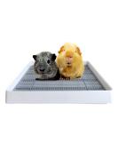 PODOO Rabbit Large Litter Box | Guinea Pig Training Pan Cage with Toilet Tray | Ideal for Rats, Hamsters, Ferrets, Bunnies | Small and Medium Animals - Buy Online on GoSupps.com