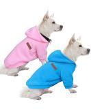 Shop Hualisiji Dogs Hoodie & Fleece Sweatshirt | Warm & Lightweight Chihuahua Sweaters in Pink & Blue - Perfect for Your Pet! - Buy Online on GoSupps.com
