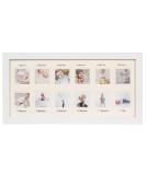 Orbis Wood Side Baby Collage Keepsake Frame - 12x 2x2 Slots, White - Buy Online on GoSupps.com