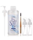 Lash Shampoo for Extensions | 1L Easy Rinse Formula for Home & Salon | Unscented Lash & Brow Cleanser - Buy Online on GoSupps.com