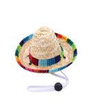 Funny dog sombrero hat adjustable chihuahua cosplay cap Mexican party costume clothing decoration for pet dog birthday Christmas and Halloween - Buy Online on GoSupps.com