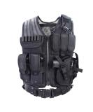 YAKEDA Tactical Vest Outdoor Ultra-Light Breathable Training Vest Adjustable for Adults Black - Buy Online on GoSupps.com