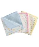 Baby infant waterproof matt wrapping - ecological cotton breathable reusable mattress pad pack with 3 (m (50 x 70 cm)) pink / blue / yellow 50x70 cm (3 -pack) - Buy Online on GoSupps.com