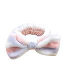 Mom Gifts SPA Headband - Soft Coral Fleece Bow Decoration Makeup Headband for Women - Perfect Mother's Day Gift (Purple White) - Buy Online on GoSupps.com