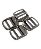 DGOL 10 pcs 1 inch Strong Heavy Shinning Zinc Alloy Ladder Lock Slider Adjustable Webbing Strap Release Buckles (Gunmetal) - Buy Online on GoSupps.com