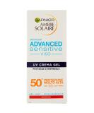 Garnier Ambre Solaire UV Gel Face Cream SPF 50+ | Advanced Sensitive Skin Protection | 50 ml - Buy Online Internationally - Buy Online on GoSupps.com