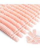 480 Pcs Natural French Short False Nails Acrylic Full Cover Nails - 12 Sizes with Simple Case Pink - Buy Online on GoSupps.com