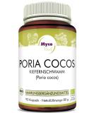 Poria Cocos Mushroom Powder Capsules | Organic Vegan Superfood | 93 x 800mg Capsules for Immune Support & Wellness - Buy Online on GoSupps.com