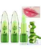 Buy 2 Pack Aloe Vera Lipstick & Color Changing Lip Gloss - Long Lasting Nourishing Lip Balm for Moisturized Lips - Buy Online on GoSupps.com